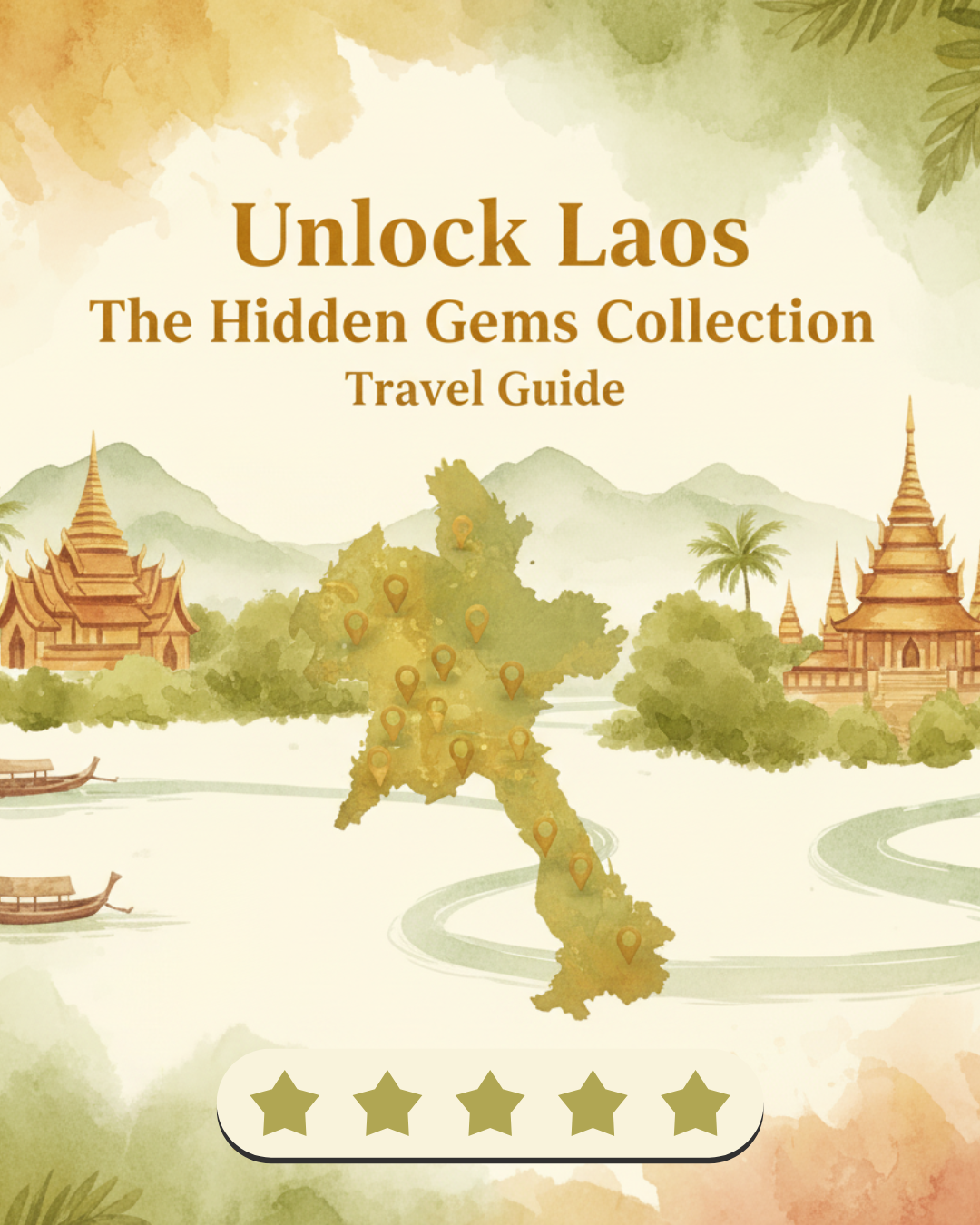 Unlock Laos: The Hidden Gems Collection – Digital Travel Guide, Editable Itinerary & Insider Maps
