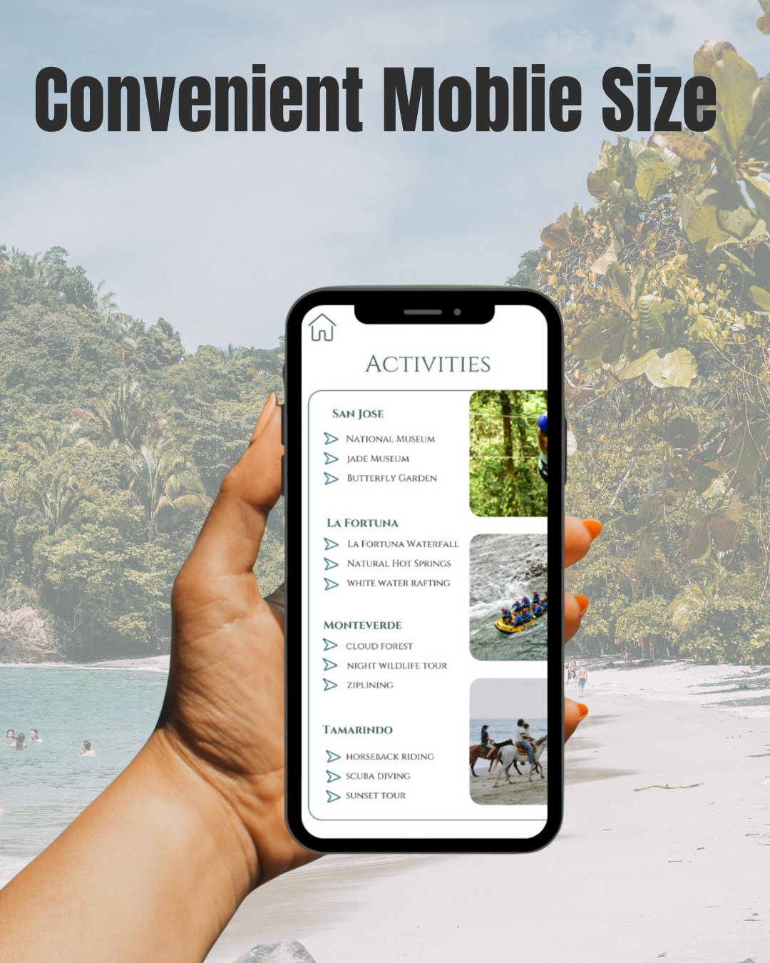 Costa Rica Travel Itinerary — Your Ultimate Customizable Travel Planner in Canva