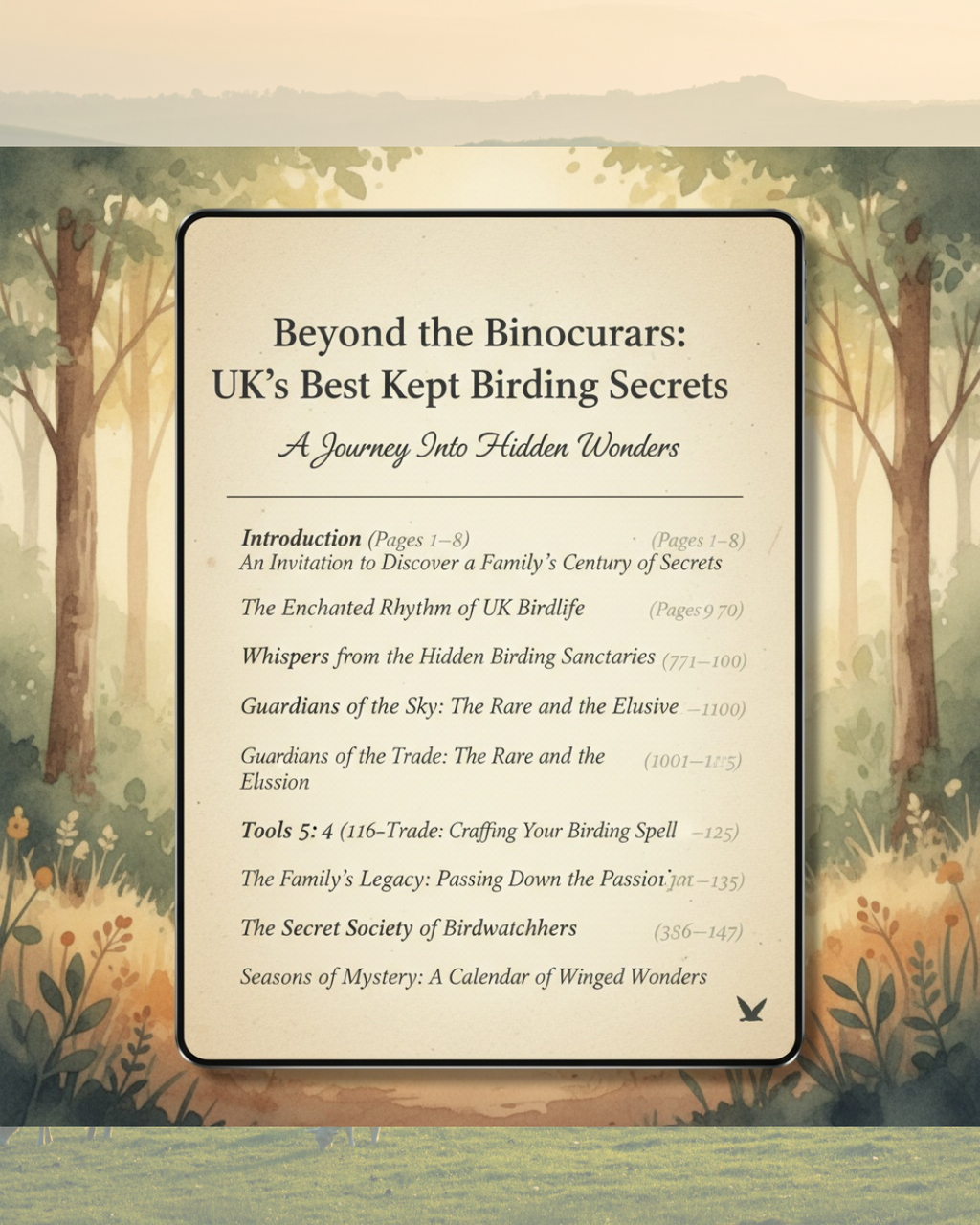 Beyond the Binoculars: UK’s Best Kept Birding Secrets – Digital Ebook Guide