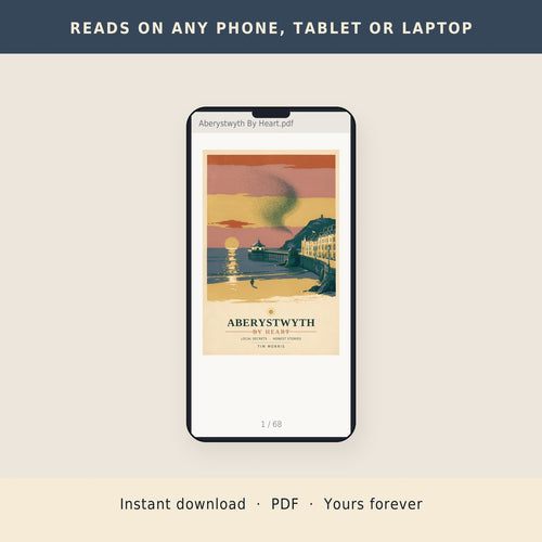 The ebook open on a phone, instant PDF download