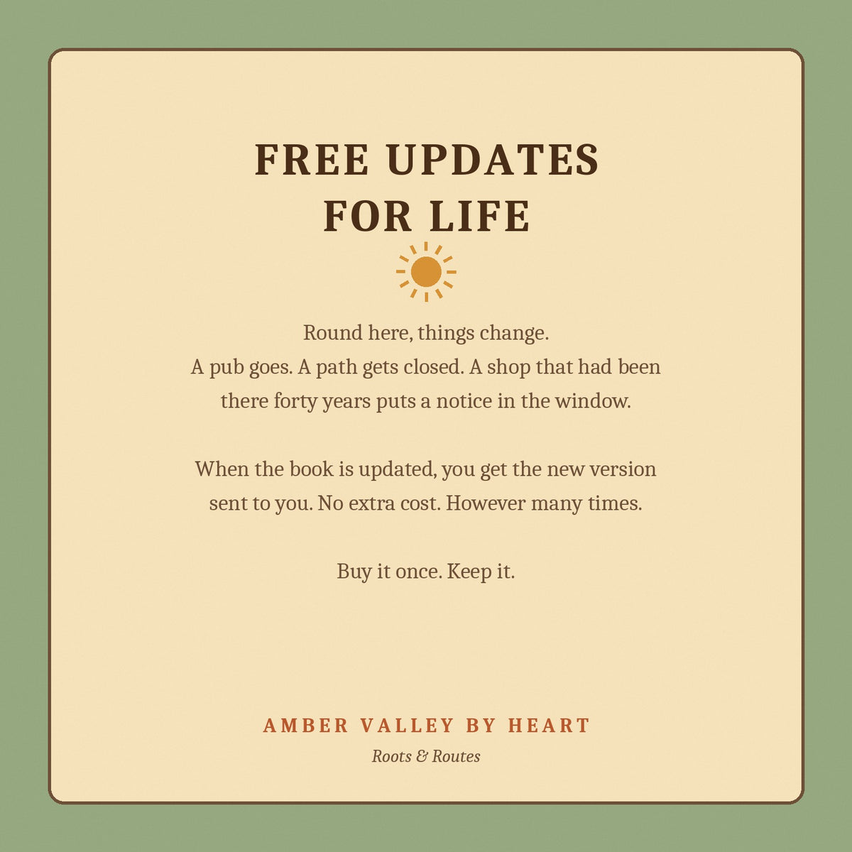 Free updates for life