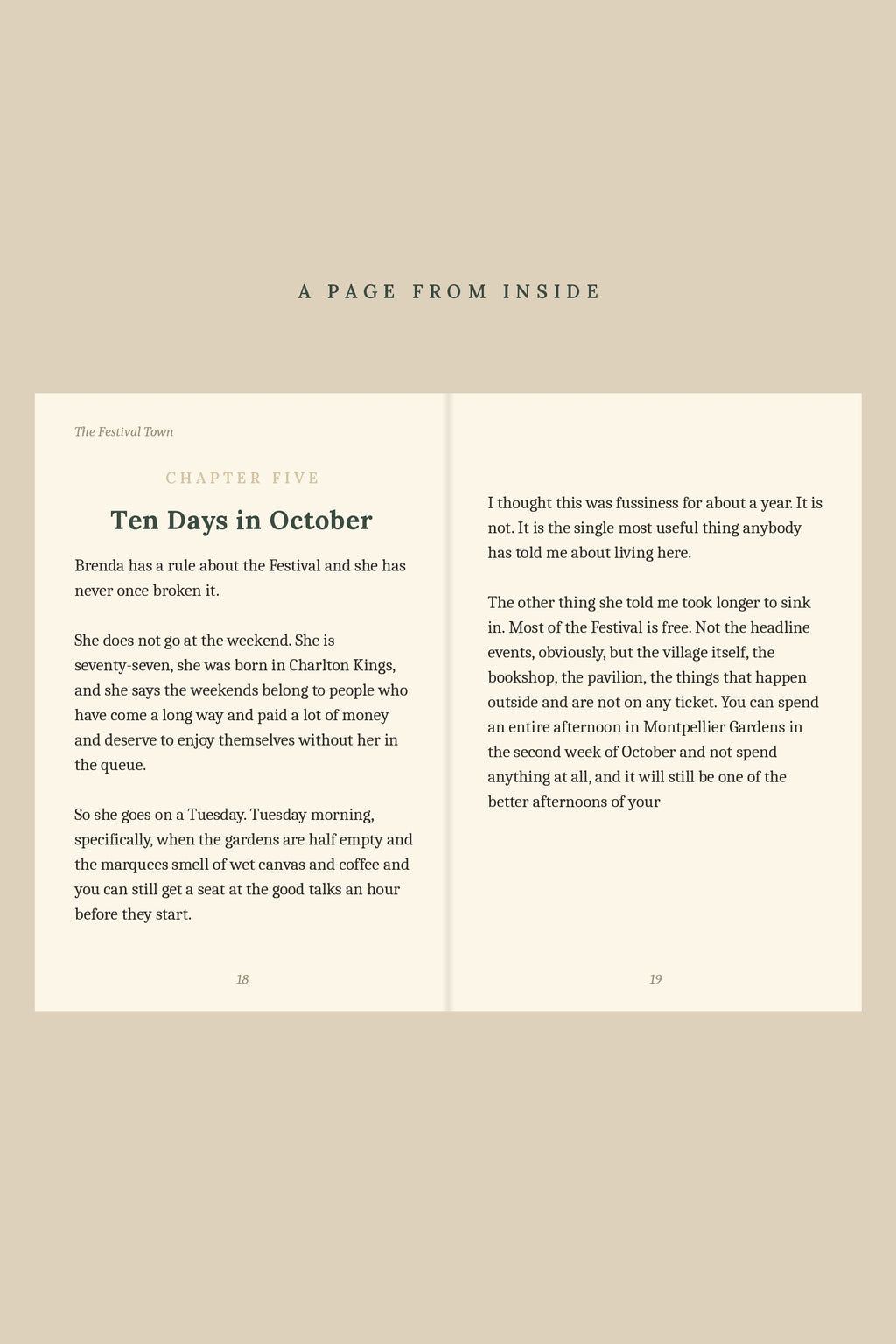 A real page from inside the book