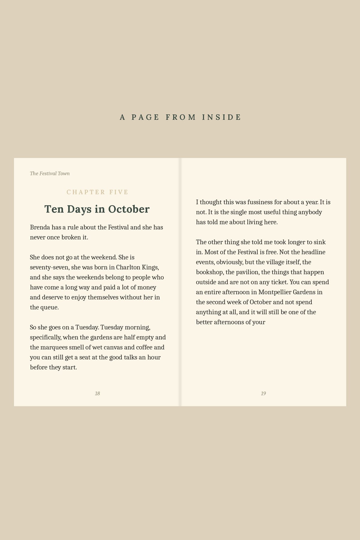 A real page from inside the book