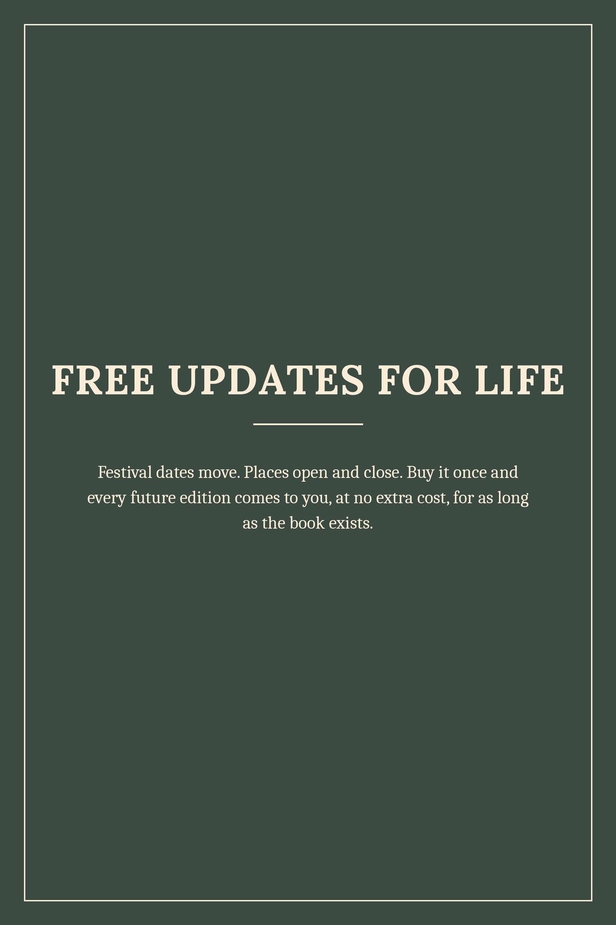 Free updates for life
