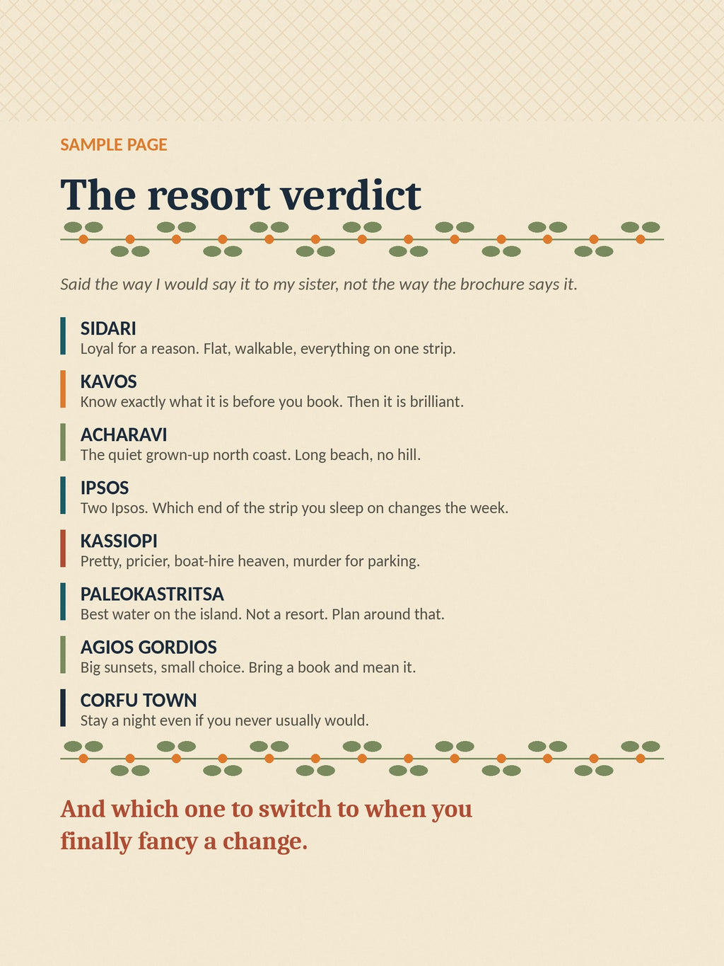 Honest Corfu resort verdict
