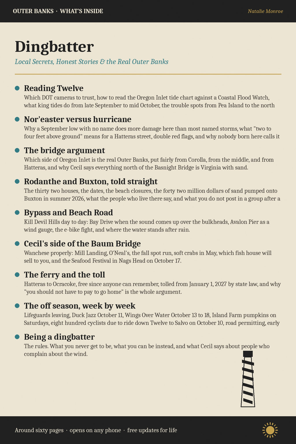 What's inside the Outer Banks ebook