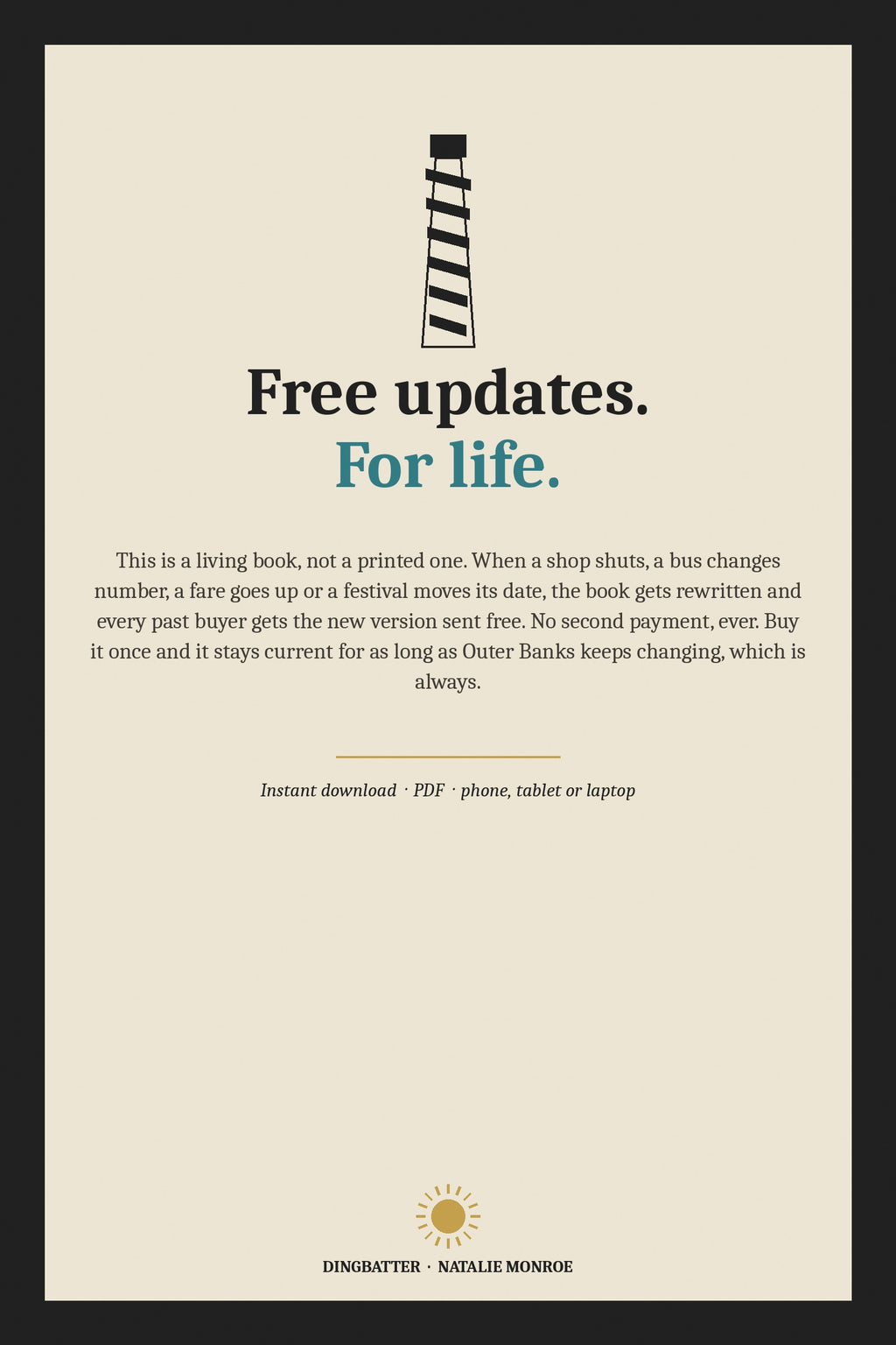 Free updates for life, buy it once and keep it forever