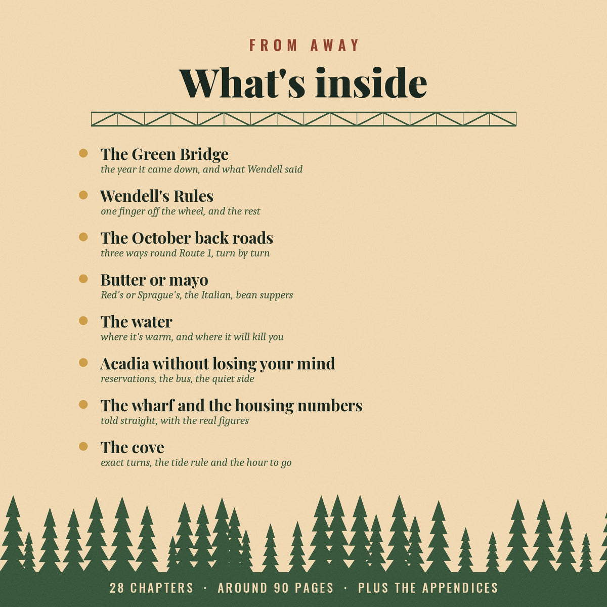 What's inside From Away, the Maine ebook