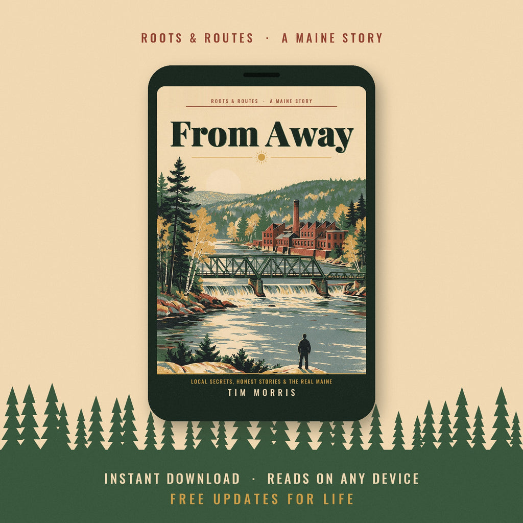 From Away Maine ebook on a phone, instant download