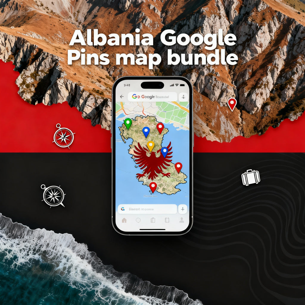 The Albania Master Key: Ultimate Travel Bundle with Insider Guide, Google Map Pins & Planner