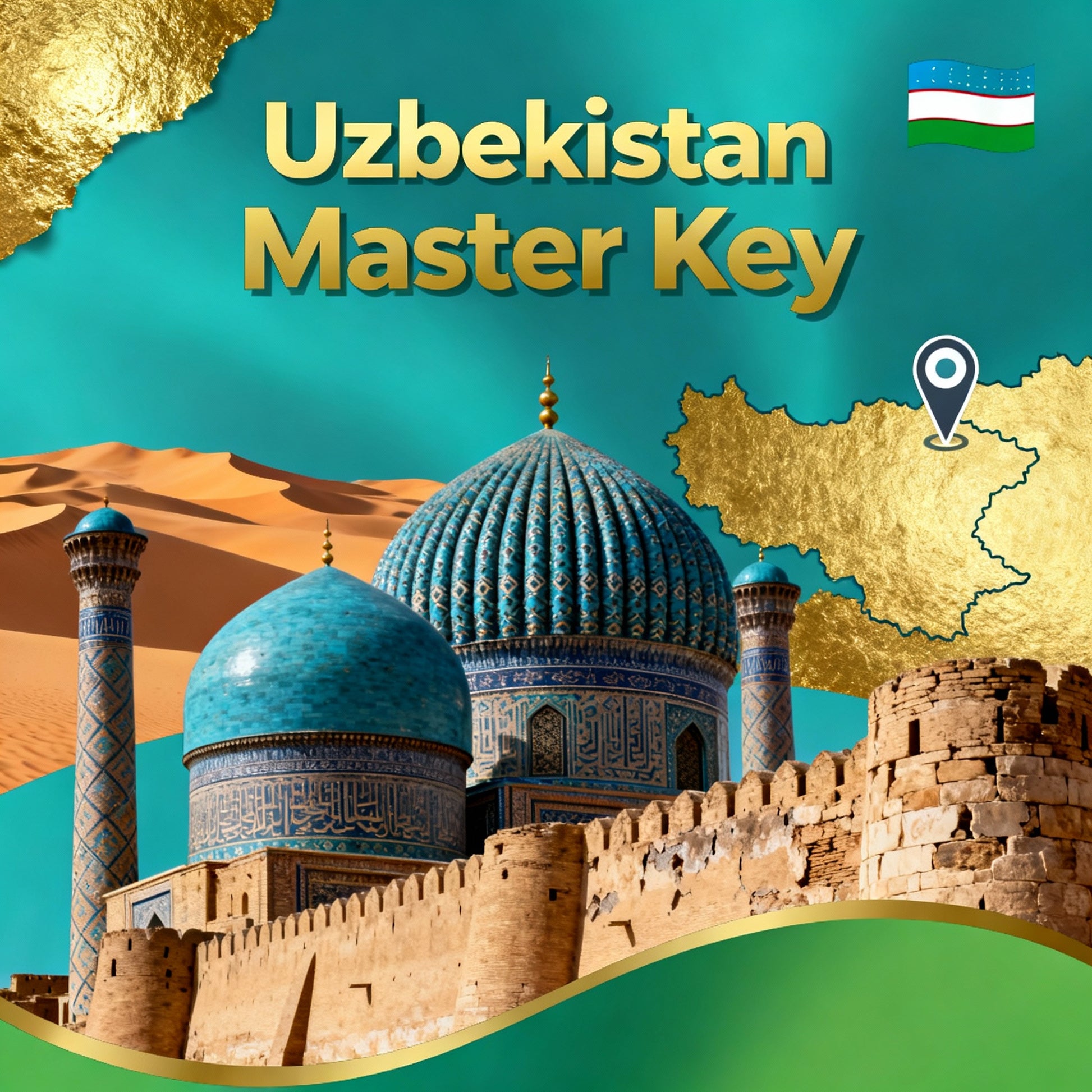 Uzbekistan Master Key: Ultimate 100+ Page Travel Guide + 150+ Insider Maps & Exclusive Cookbook