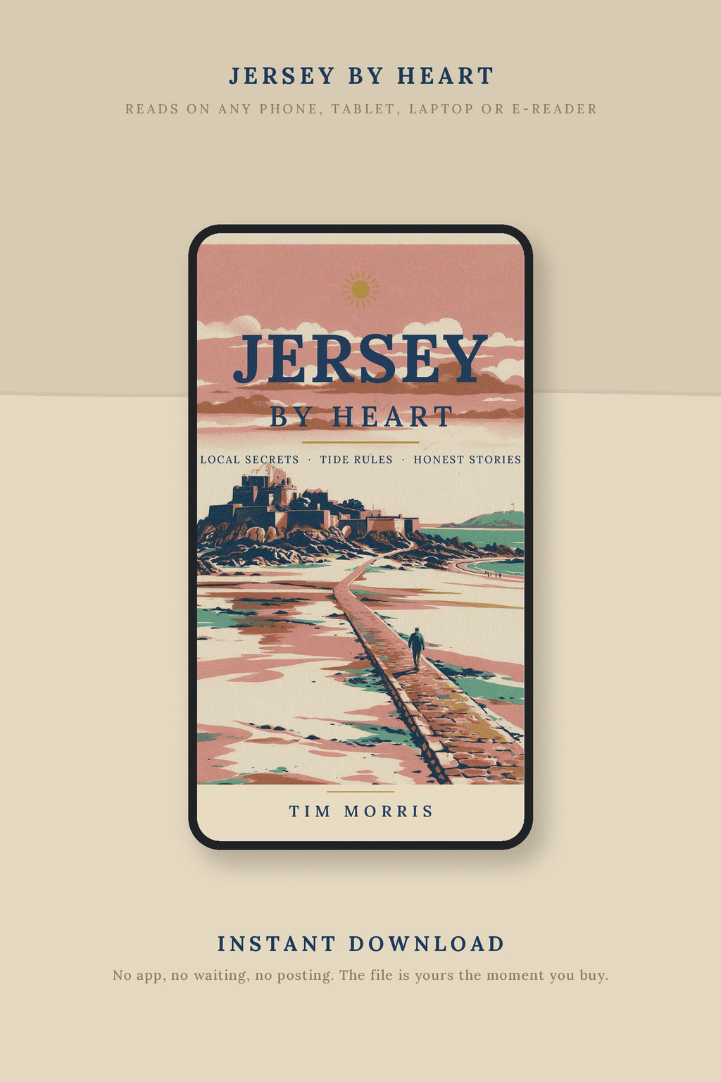 Jersey By Heart ebook shown on a phone, instant download, reads on any device