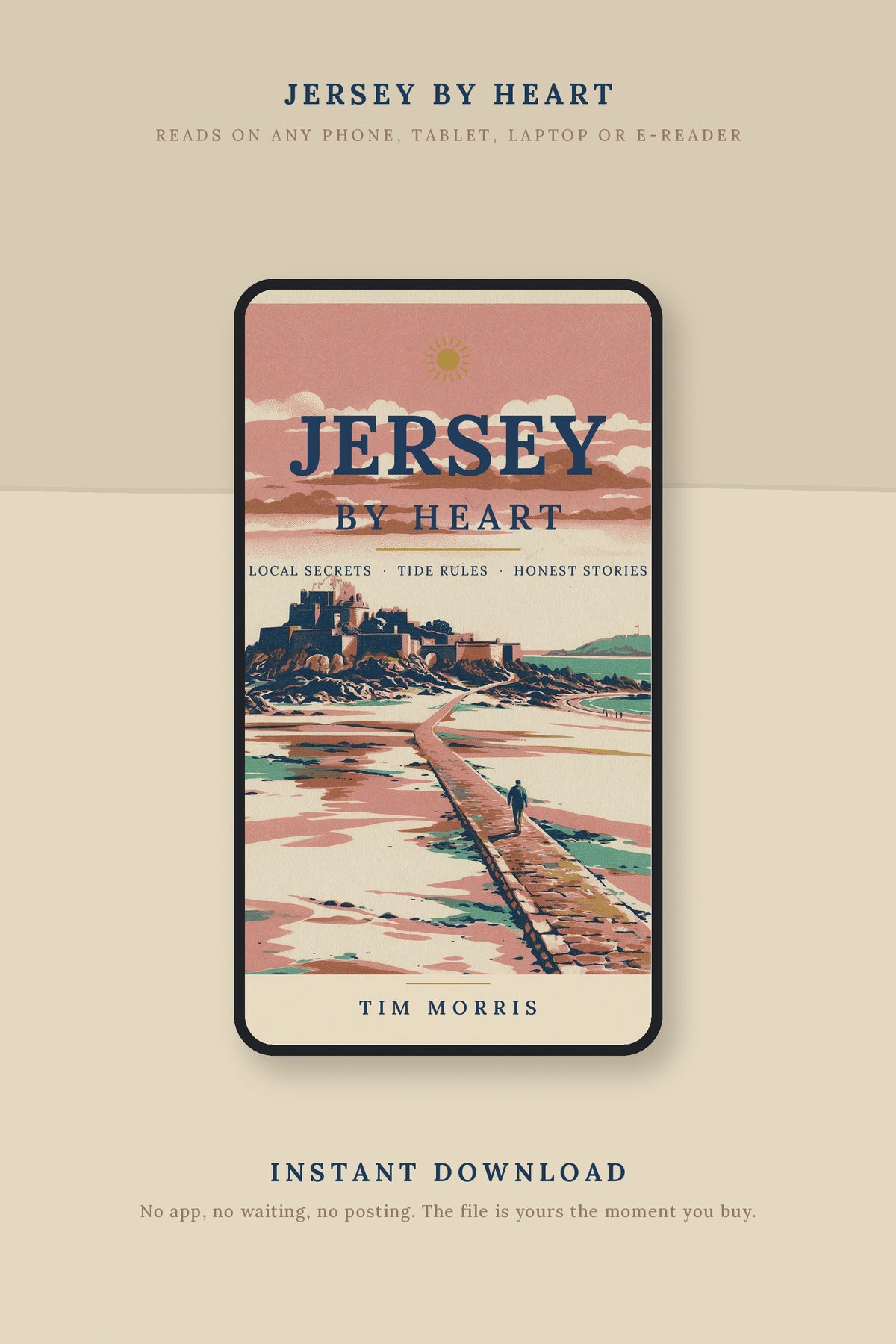Jersey By Heart ebook shown on a phone, instant download, reads on any device