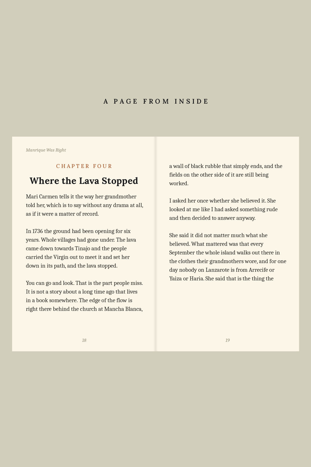 A real page from inside the book
