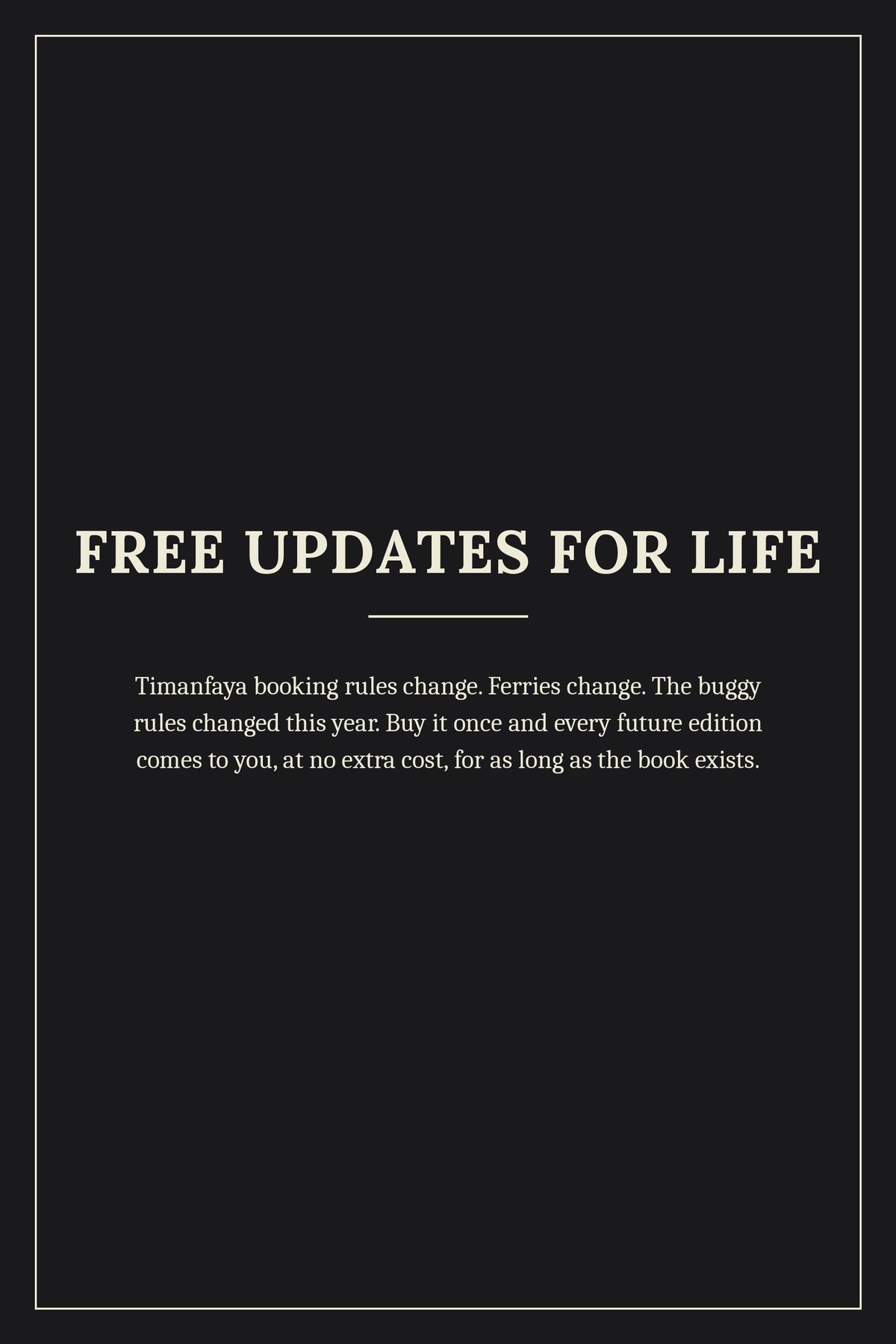 Free updates for life
