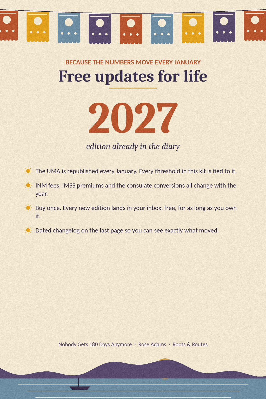 Free updates for life, new edition every January