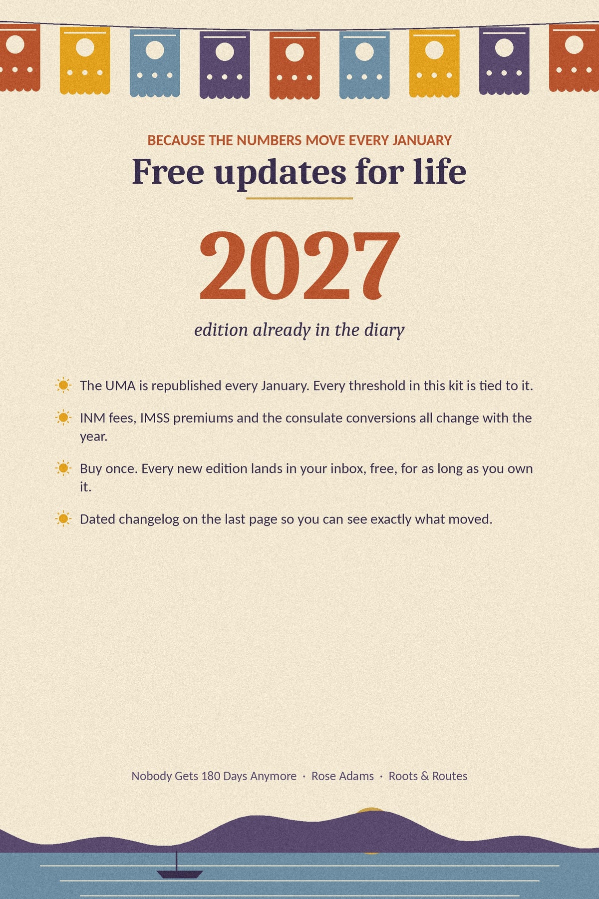 Free updates for life, new edition every January