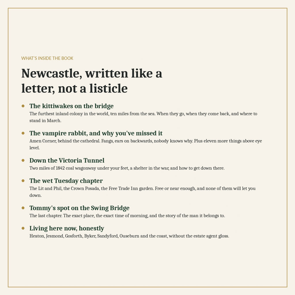 What is inside Howay Home, Newcastle By Heart