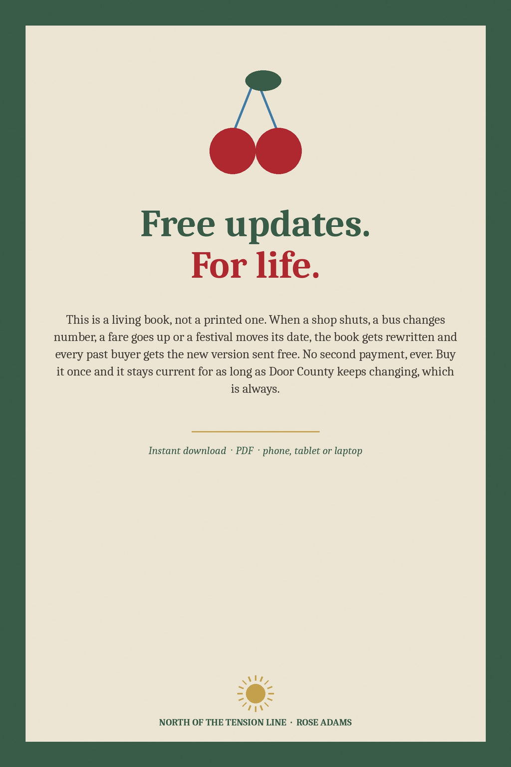 Free updates for life, buy it once and keep it forever