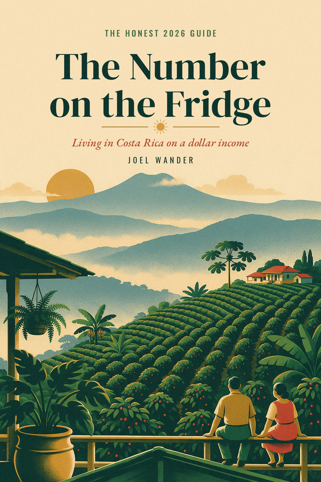 The Number on the Fridge, the honest 2026 guide to living in Costa Rica on a dollar income, by Joel Wander