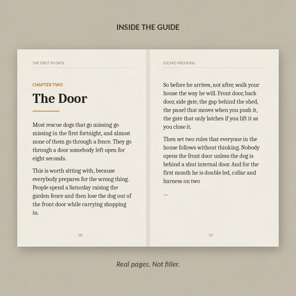 Inside the guide: the escape-proofing chapter