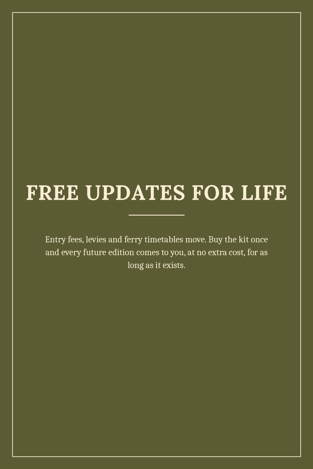Free updates for life