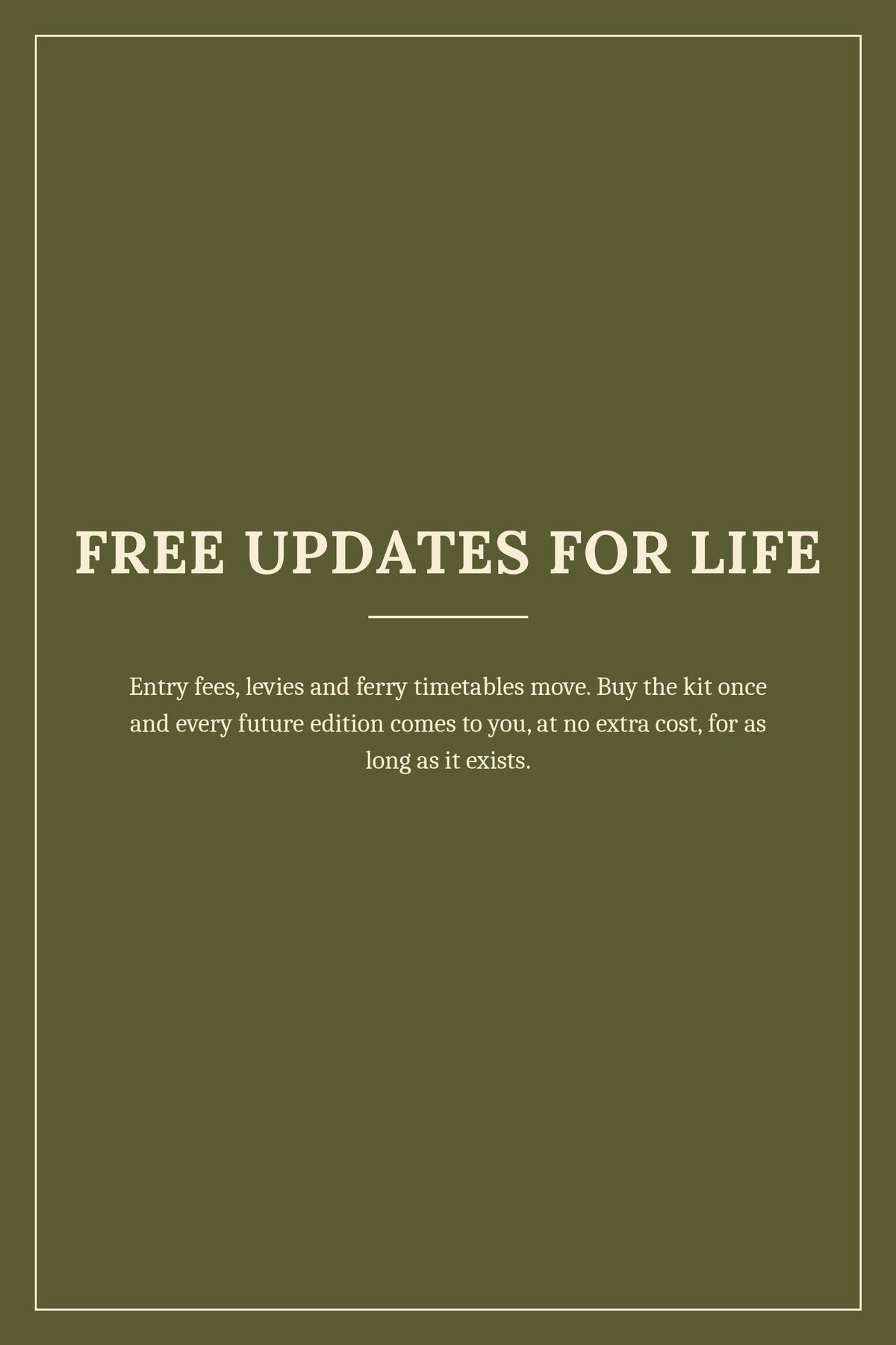 Free updates for life