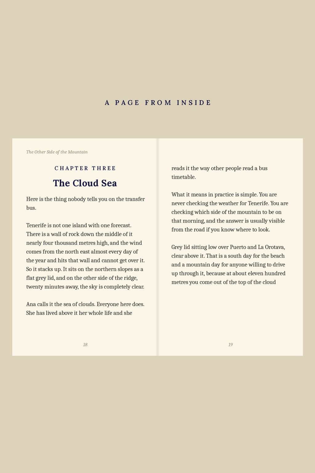 A real page from inside the guide