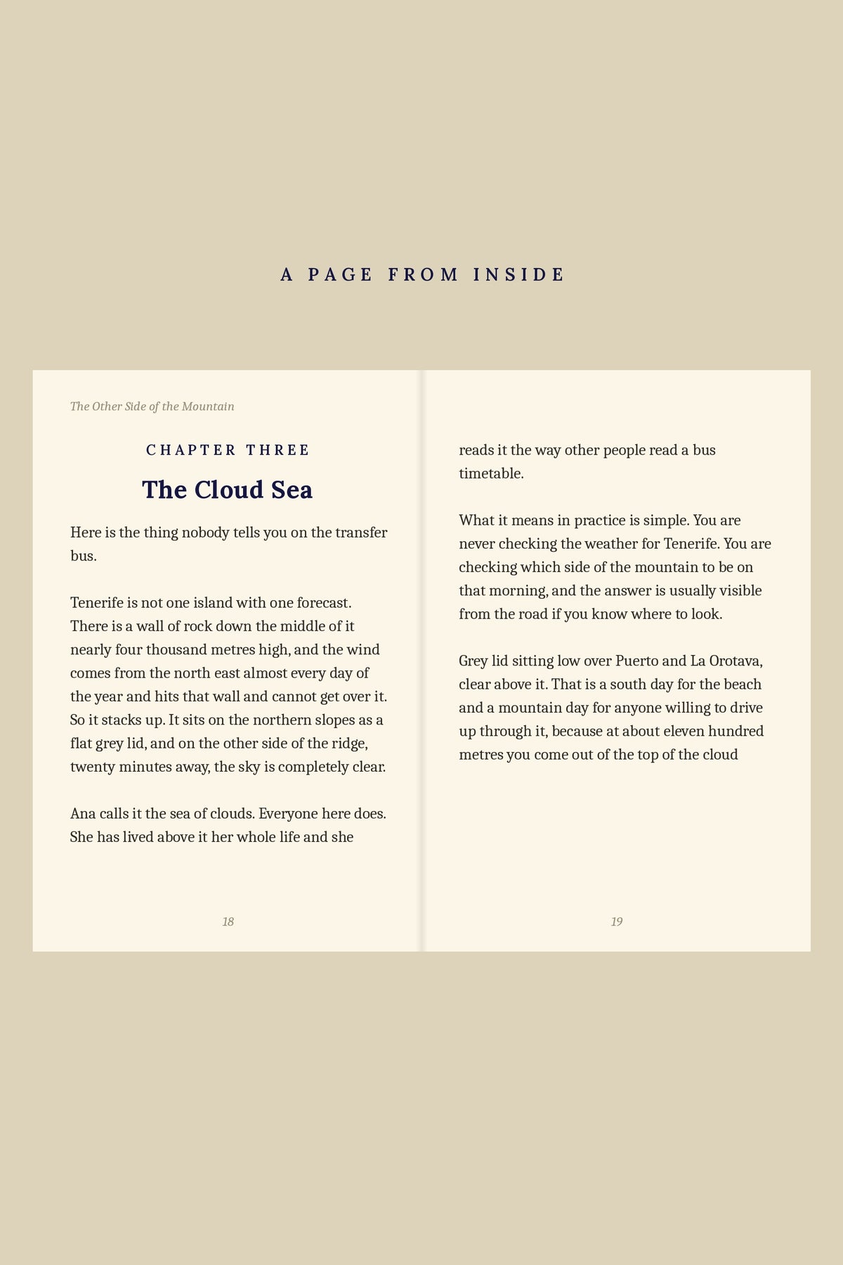 A real page from inside the guide