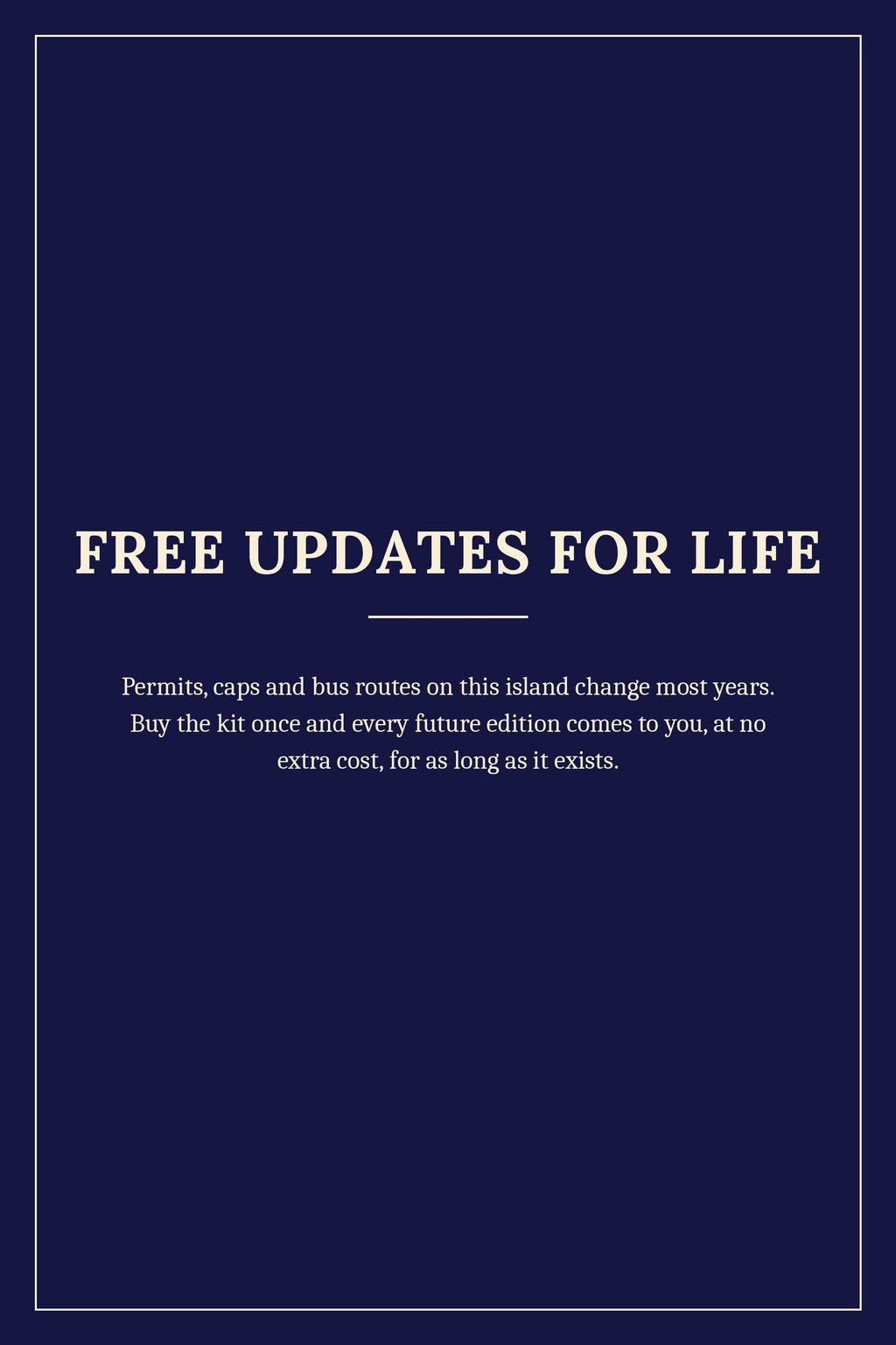 Free updates for life