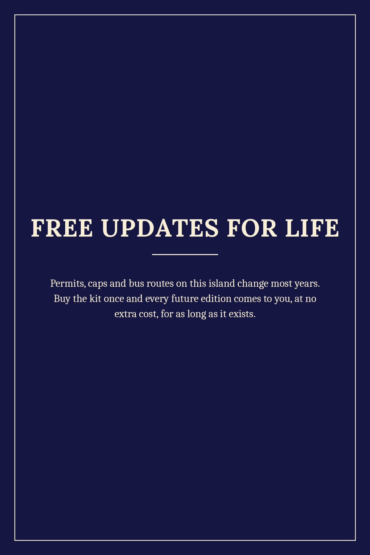 Free updates for life