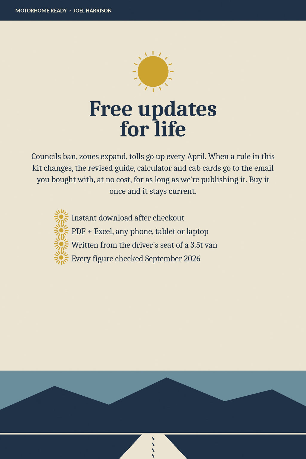 Free updates for life