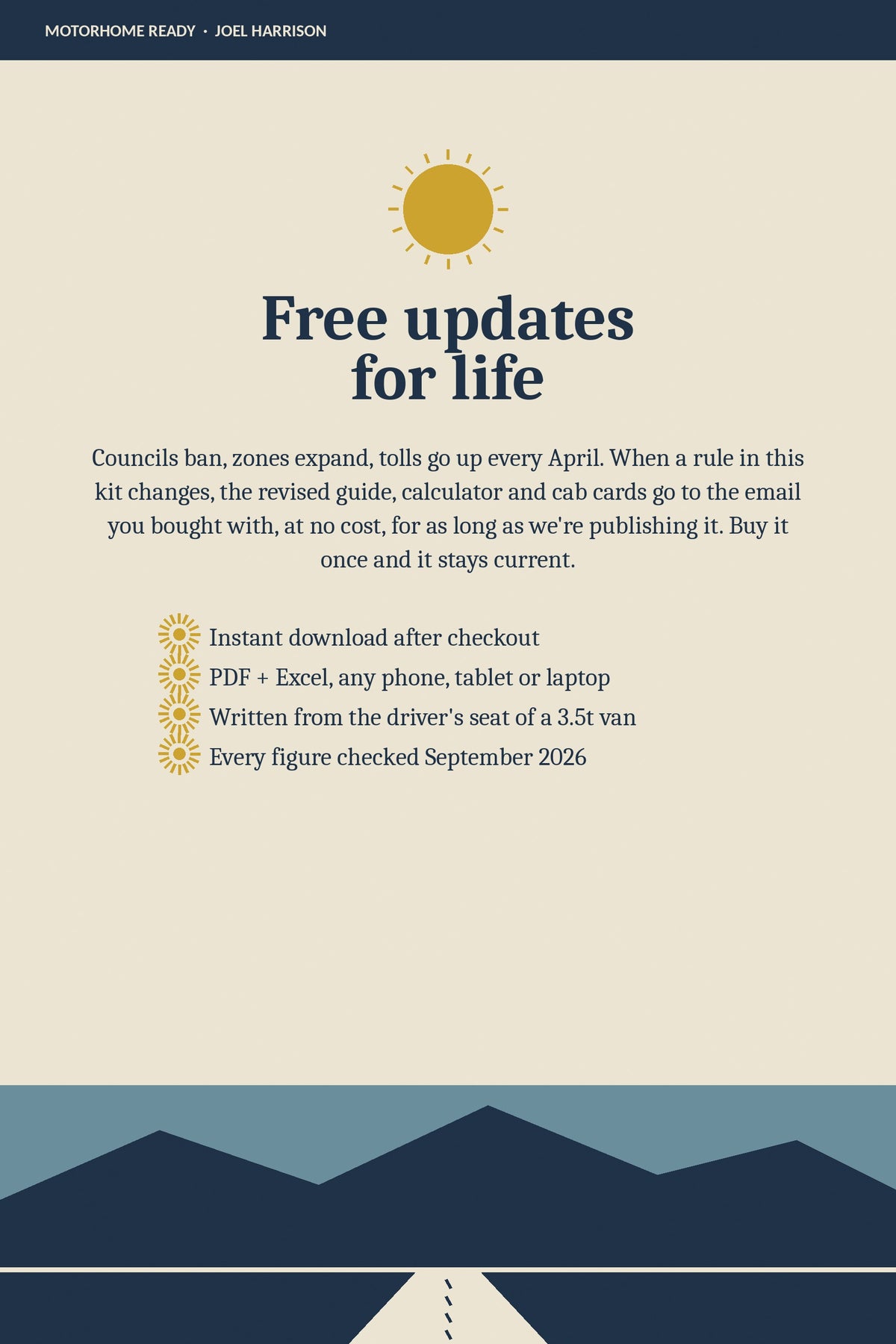 Free updates for life