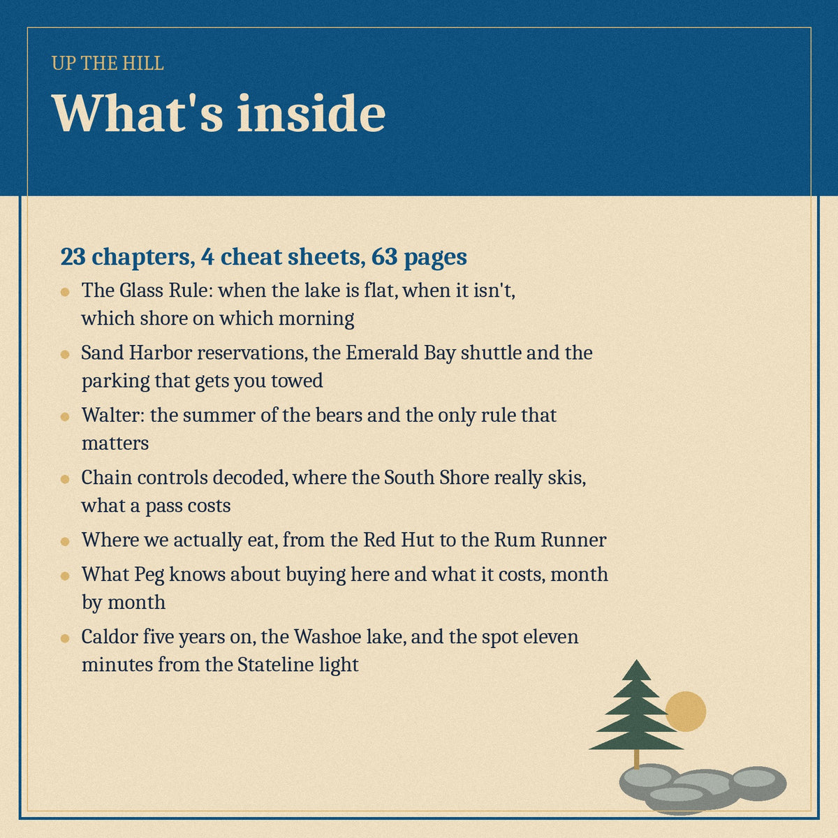 What's inside Up the Hill