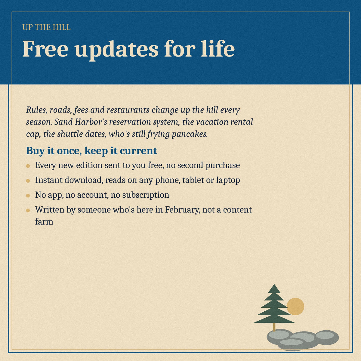 Free updates for life