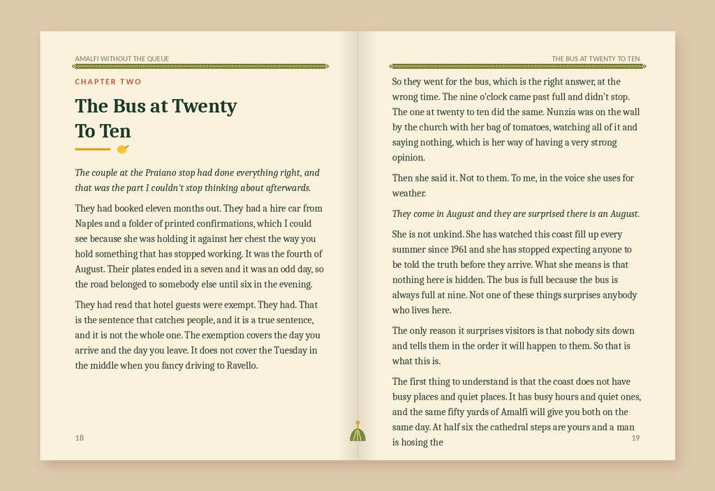 A look inside: Chapter Two, The Bus at Twenty To Ten