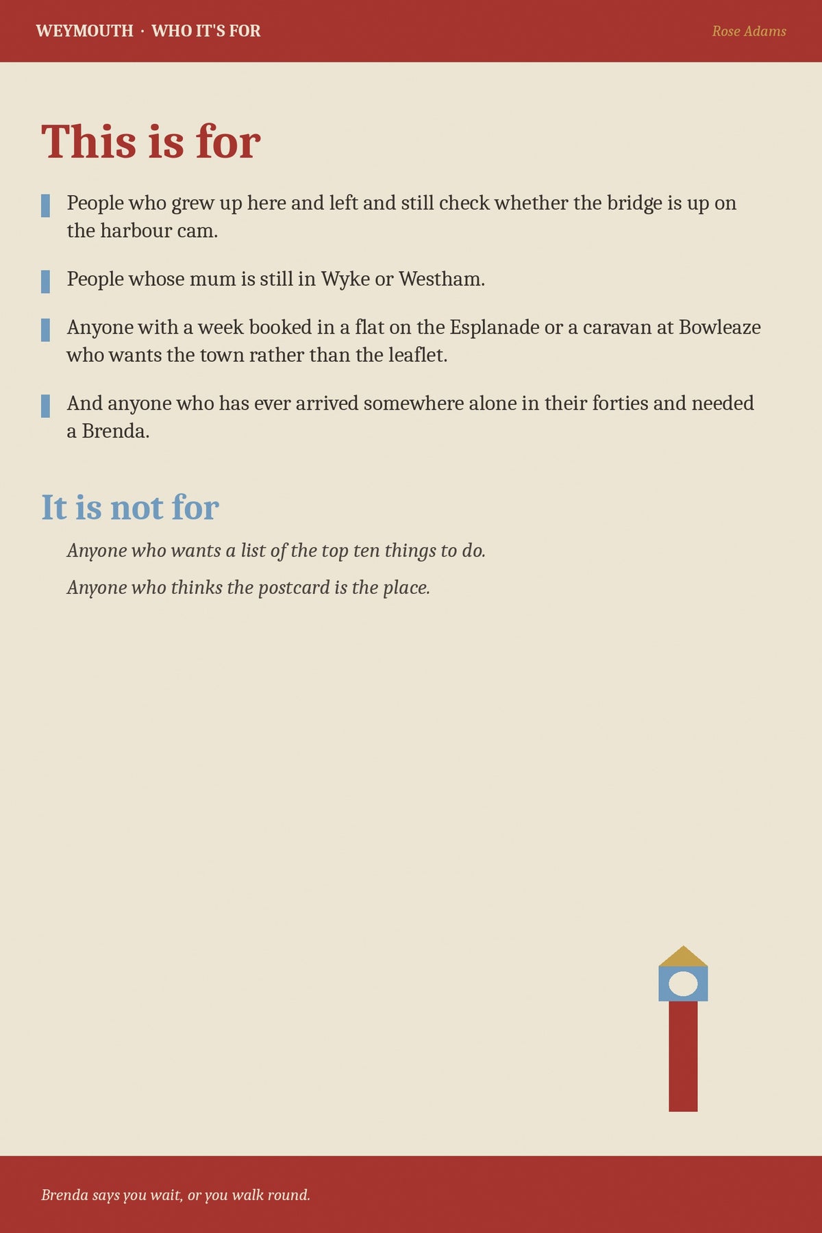 Who the Weymouth ebook is for